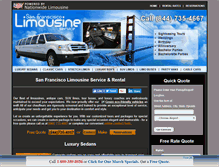 Tablet Screenshot of bestsanfranciscolimousineservice.com